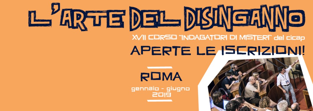 Corso per indagatori 2019: APERTE LE ISCRIZIONI