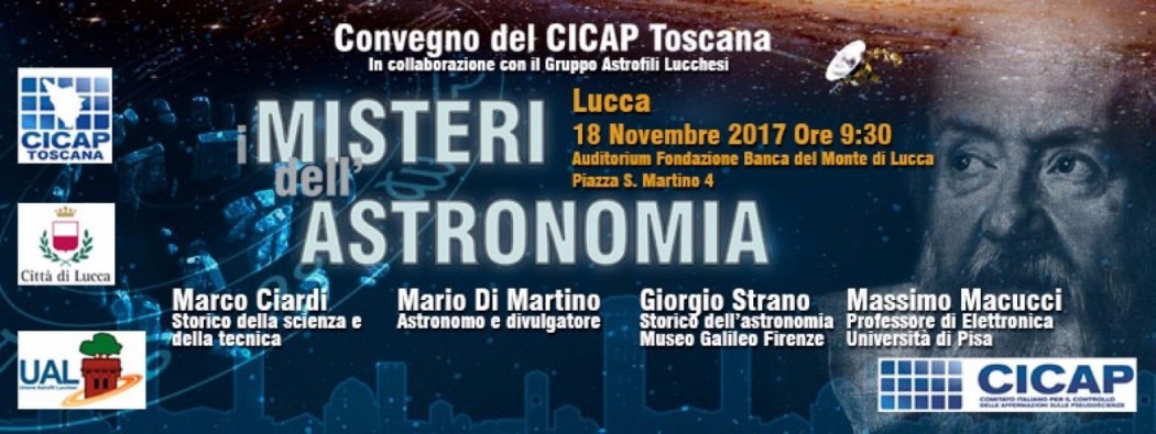 I misteri dell'astronomia: a Lucca il convegno del CICAP-TOSCANA