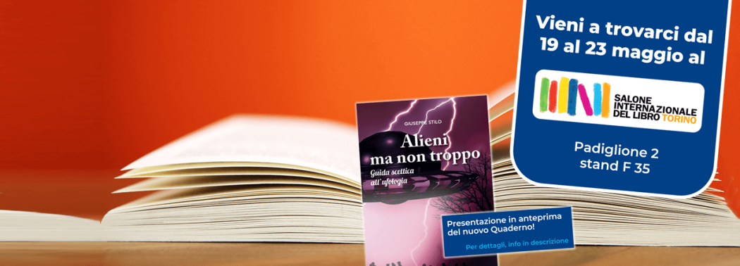 Salone Internazionale del Libro di Torino, il CICAP presente con un proprio spazio