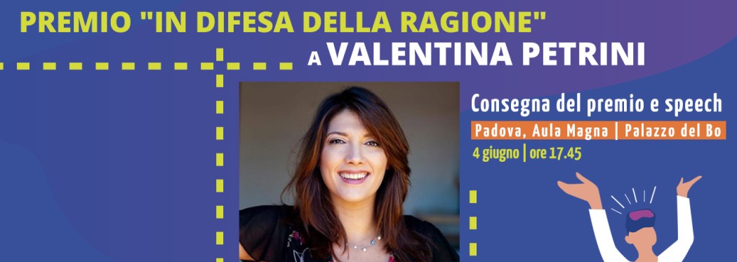 A Valentina Petrini il Premio in difesa della Ragione 2022